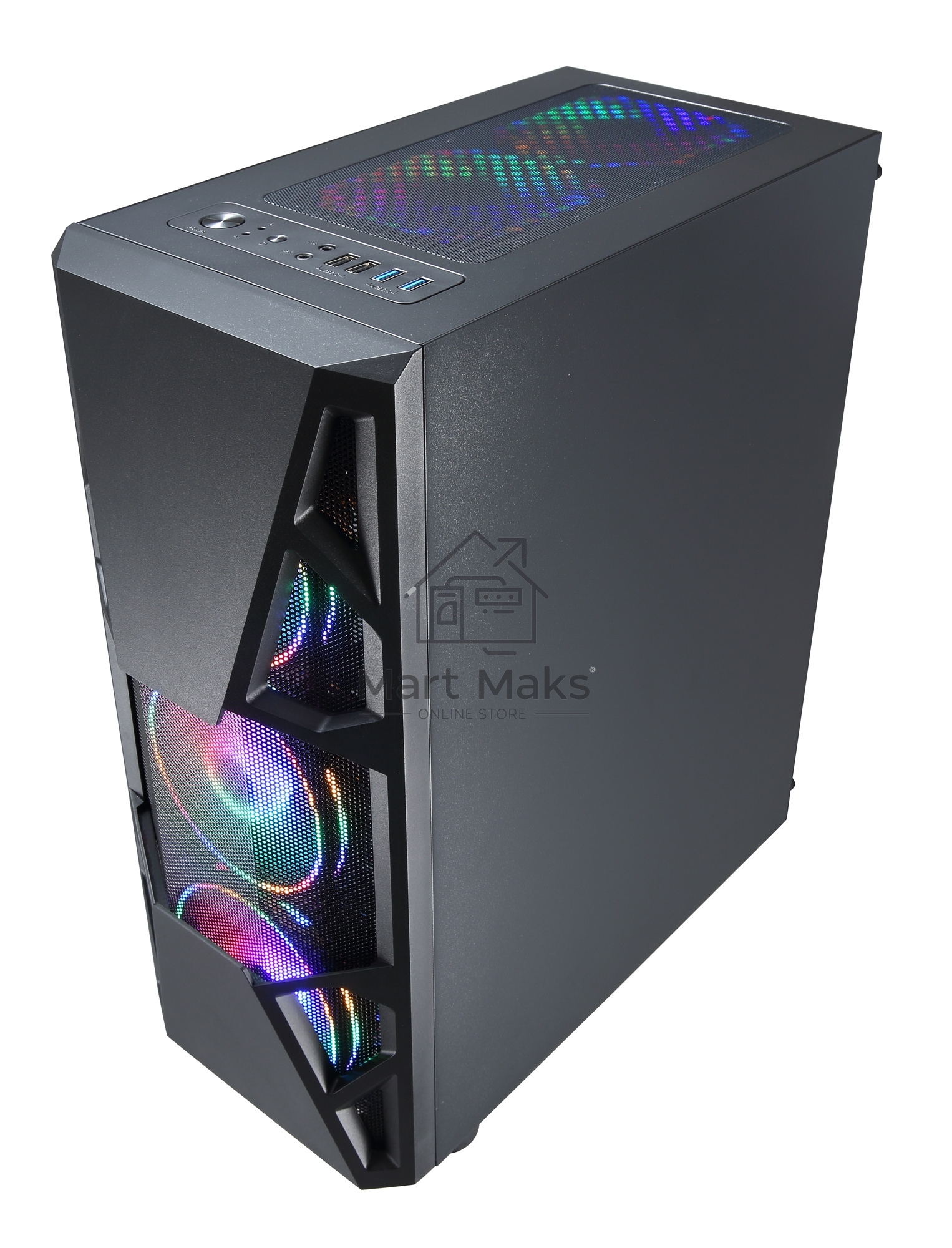 Компьютерный корпус Aerocool / Formula CL-3303B RGB черный без БП ATX 6x120mm 2xUSB2.0 1xUSB3.0 audio bott PSU