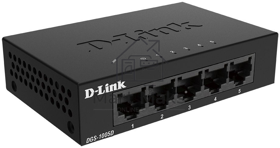 Коммутатор D-Link DGS-1005D/J2A неуправляемый с 5 портами 10/100/1000Base-T и функцией энергосбережения