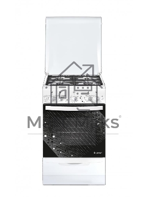 Плита газовая Gefest ПГ 5100-02 0009 белый, конфорок 4 шт, духовка 52 л, 50 см x 85 см x 58.5 см