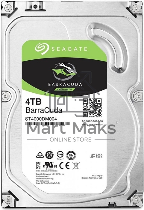 Жесткий диск Seagate Barracuda 3.5 4TB 5400RPM OEM SATA 6GB/S 256MB ST4000DM004