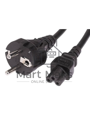 Кабель Buro BU-PCAB-1.8-3PIN IEC C5 (3-pin) Евровилка 1.8м