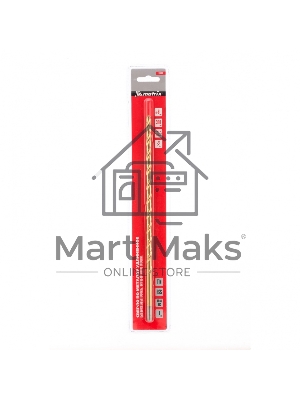 Сверло спиральное по металлу 8 x 300мм, HSS, нитридтитановое покрытие Matrix