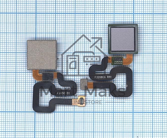 Шлейф со сканером отпечатка пальца для Xiaomi Redmi 4 Pro серый