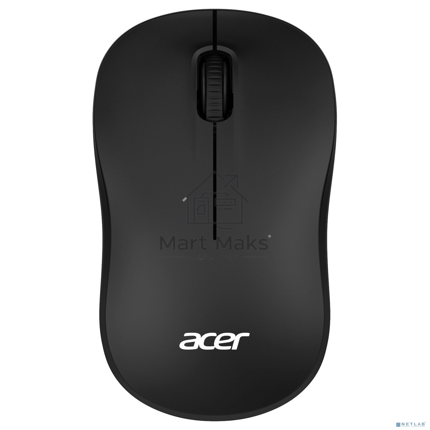 Мышь беспроводная Acer OMR160 черный, 1200 dpi, радиоканал, USB, кнопки - 3