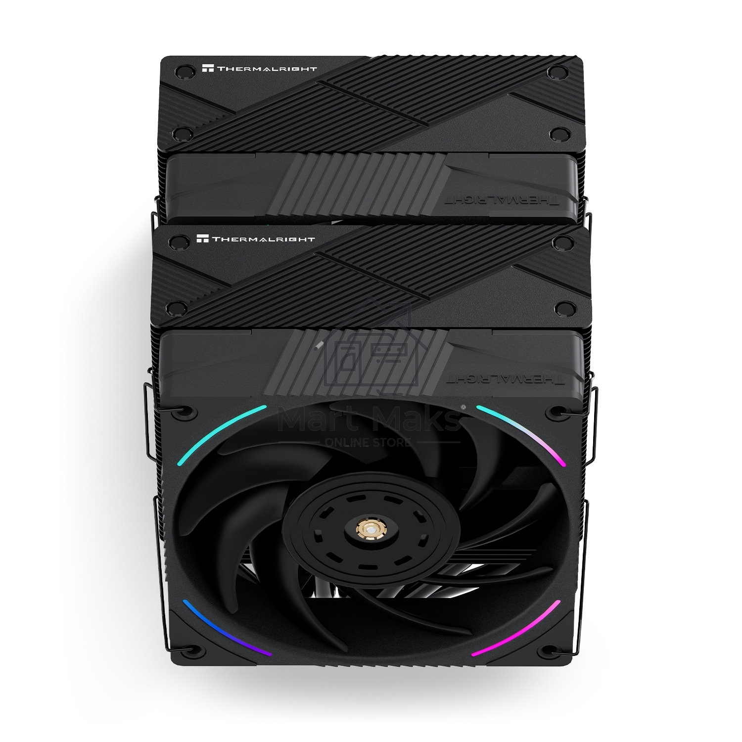 Устройство охлаждения(кулер) Thermalright Phantom Spirit 120 EVO ARGB Soc-AM5/AM4/1151/1200/1700 черный 4-pin 27dB Al+Cu 765gr Ret (PS120-EVO)