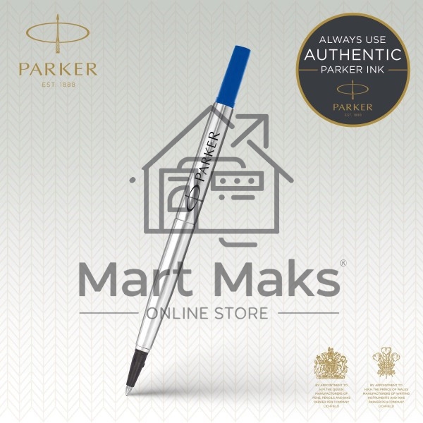 Стержень роллер Parker Quink Z01 (CW1950327) M 0.7мм, синие чернила, блистер (2шт)