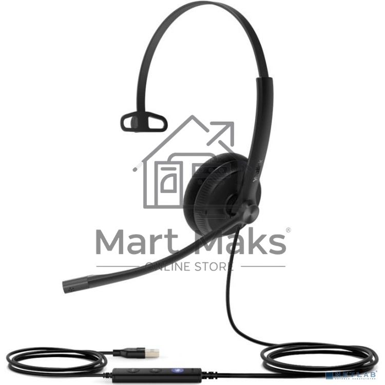 Гарнитура проводная Yealink UH34 Lite Mono UC