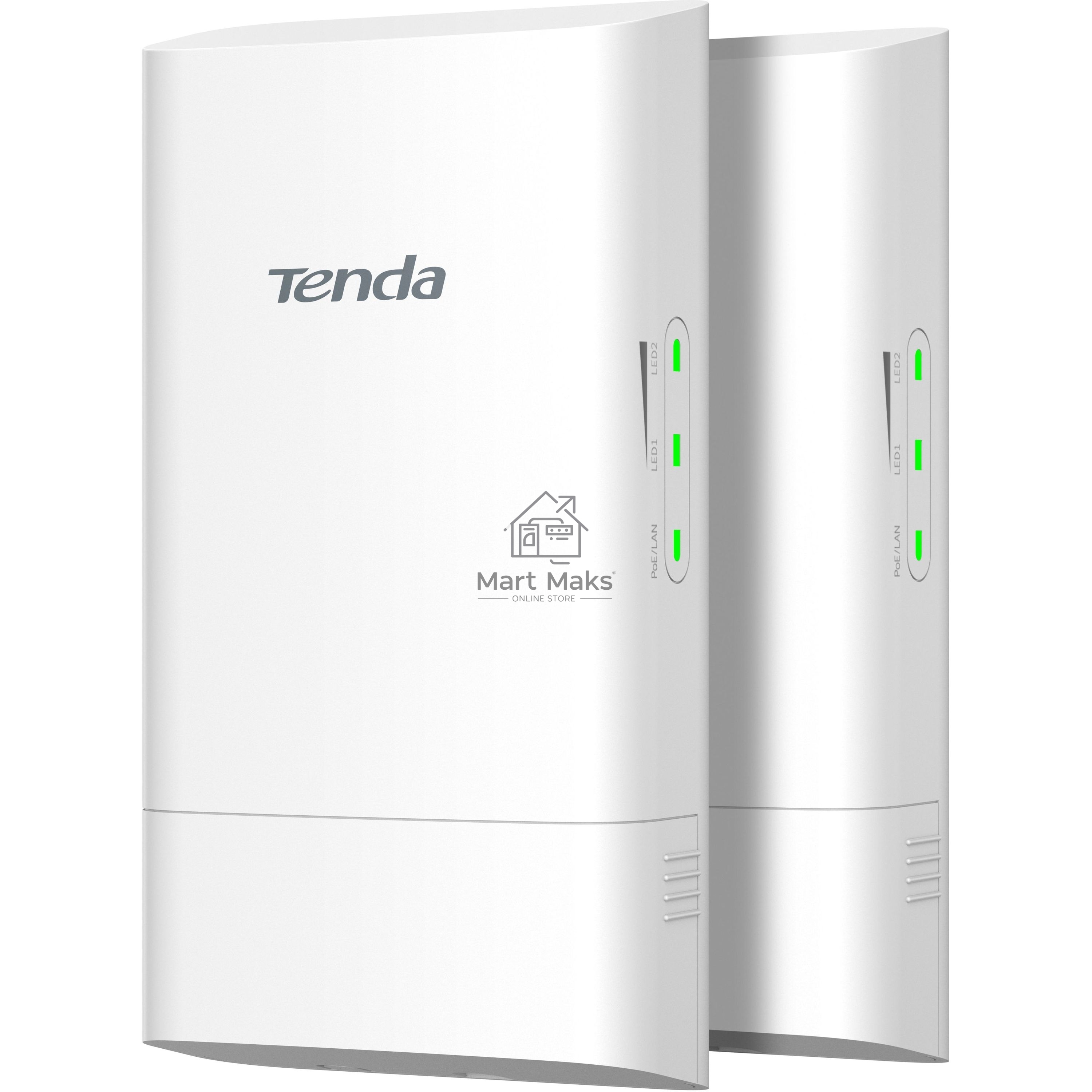 Tenda O1-5G Наружная точка доступа, 5 ГГц, до 867 Мбит/с, внутренняя антенна 1x9dBi, IP65, PoE, LAN 1x100 Мбит/с