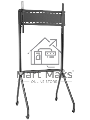 Мобильная стойка напольная Kromax OMEGA-13 черный, 1 шт/уп, Мобильная стойка напольная для TV 32