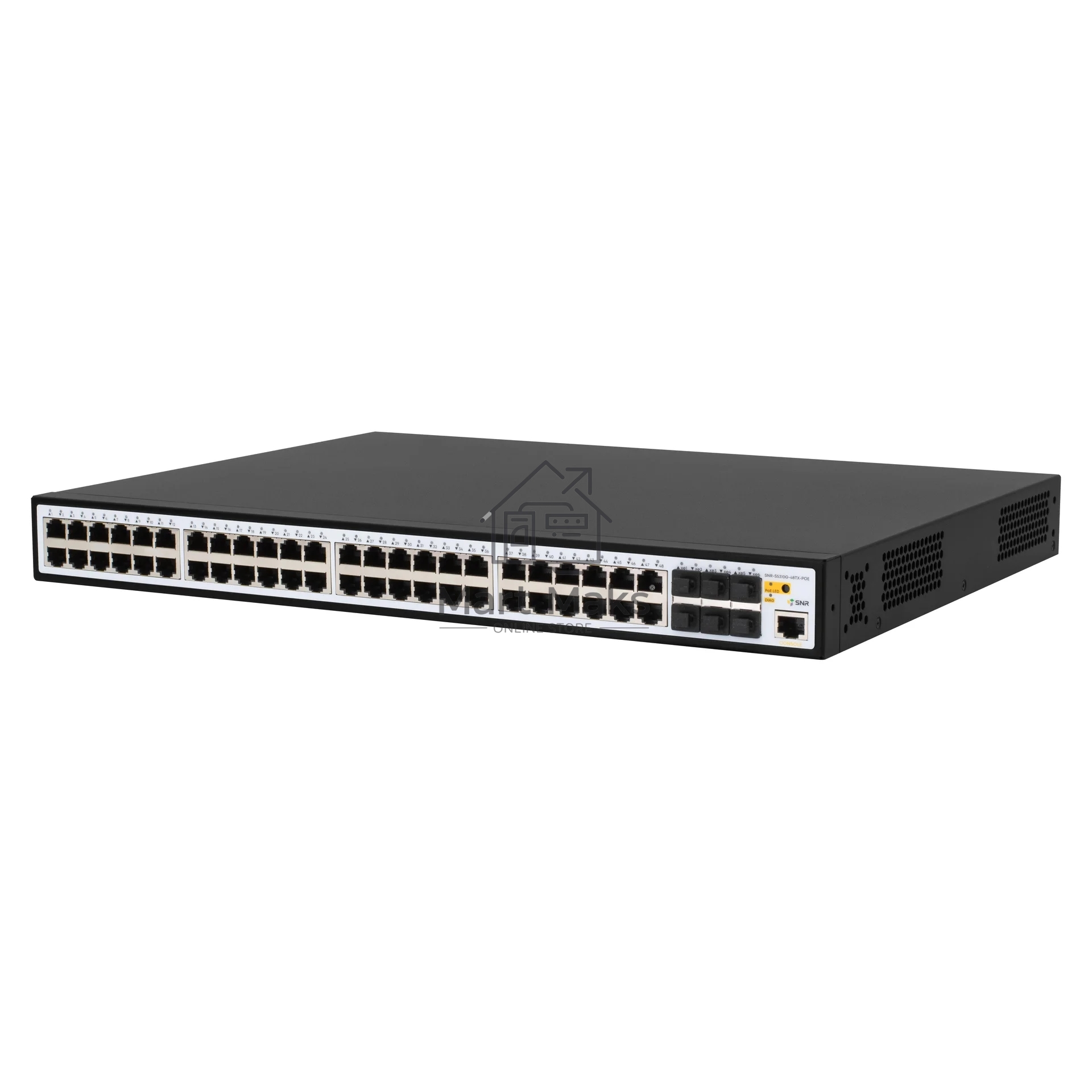 Коммутатор SNR SNR-S5310G-48TX-POE, 1Гбит/с, количество портов 48 шт, (L2)