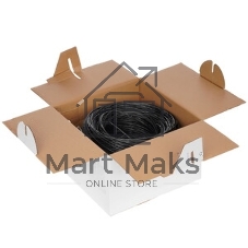 Кабель информационный Lanmaster TWT-5EFTP2-OUT кат.5е F/UTP общий экран 2X2X24AWG PVC внешний 305м черный