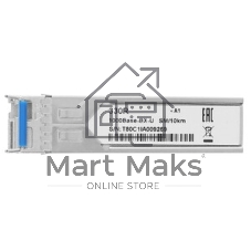 SFP-трансивер D-Link 330R/10KM/A1B WDM с 1 портом 1000Base-BX-U (Tx:1310 нм, Rx:1550 нм) для одномодового оптического кабеля (до 10 км, разъем Simplex LC)