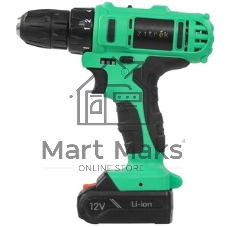 Дрель-шуруповерт Zitrek Greenpower 12-Li, 12 В, 1,5 Ач, 32 Нм, щеточный