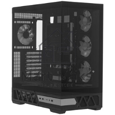 Компьютерный корпус XASTRA Q700 4ARGB-C10-UC Black ATX/Aquarium/Screewless/4x120mm ARGB PWM mirror fans/Argb+PWM HUB 10port/Type C Q700-4FM12A-C10-UC