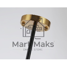 Люстра Ambrella light LH55515/12 BK/BS/CL черный/латунь/прозрачный E14*12 max 40W D860*905