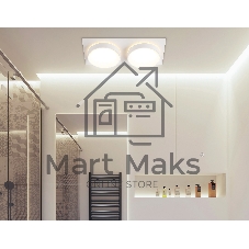 Светильник Ambrella light TN6711/2 WH белый IP44 GX53/2 max 15W 210*105*45
