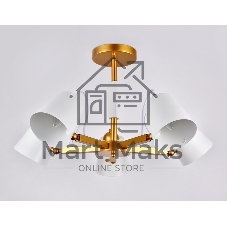 Светильник Ambrella light TR3101/5 WH/GD белый/золото E14 max 40W D680*370