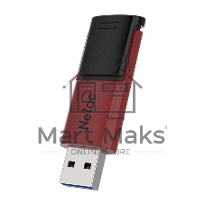 Флешка USB Netac U182 (replaced NT03U182N-016G-30RE), 16Gb, USB 3.2, R/W 70/30, красный/черный