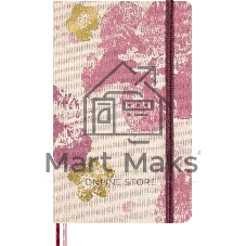 Блокнот Moleskine LIMITED EDITION SAKURA LESU09QP060 Large 130х210мм обложка текстиль 176стр. линейка твердая обложка розовый 2026