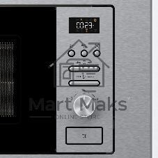 Встраиваемая микроволновая печь Gorenje BM201AG1X серебристый/черный, 20 л, 800 Вт, переключатели - кнопки, поворотный механизм