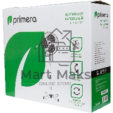 Вентилятор Primera SFP-4072SXT белый, напольный, 45 Вт, 3 скорости, 40 см
