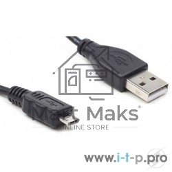Кабель USB 2.0 Pro Cablexpert CC-mUSB2-AMBM-1M, AM/microBM 5P, 1м, экран, черный, пакет