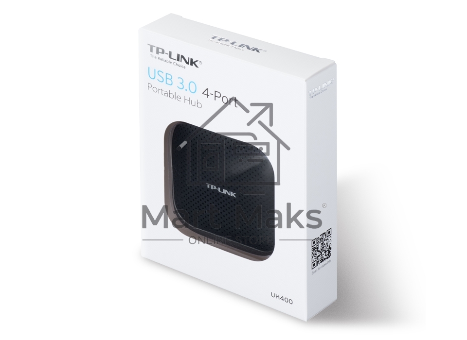Разветвитель USB 3.0 TP-Link UH400 4порт. черный