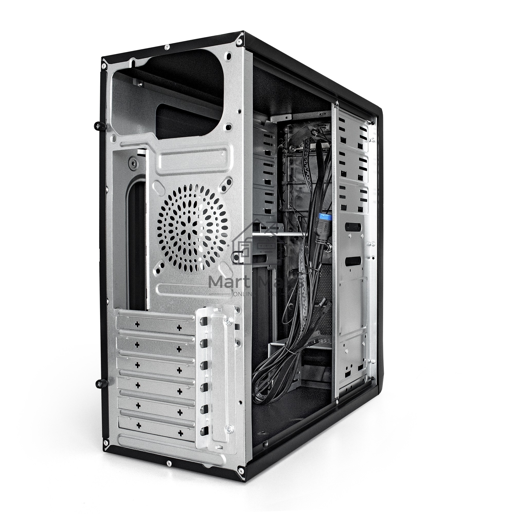 Компьютерный корпус Miditower ExeGate EX283216RUS CP-603UB-CP400 (ATX, БП CP400 с вент. 8см, 2*USB+2*USB3.0, аудио, блокировка, черный)