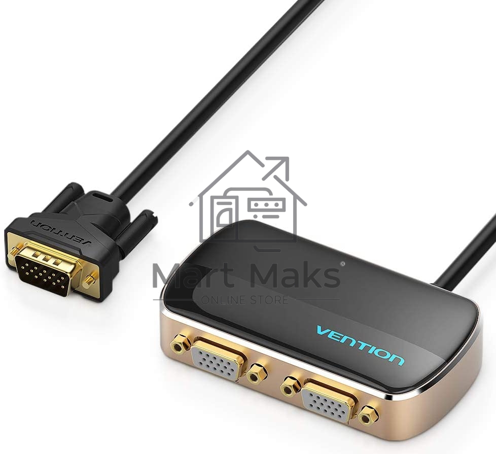 Разветвитель-сплиттер Vention VGA 15M/2x15F на 2 монитора