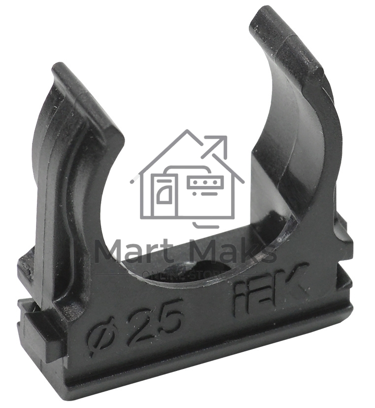 Держатель с защёлкой CF25 IEK черный CTA10D-CF25-K02-100