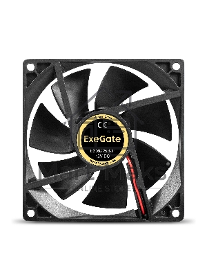 Вентилятор для корпуса ExeGate EX09225B2P черный, 92 мм, 2150 об/мин, 27 дБ, 2 pin