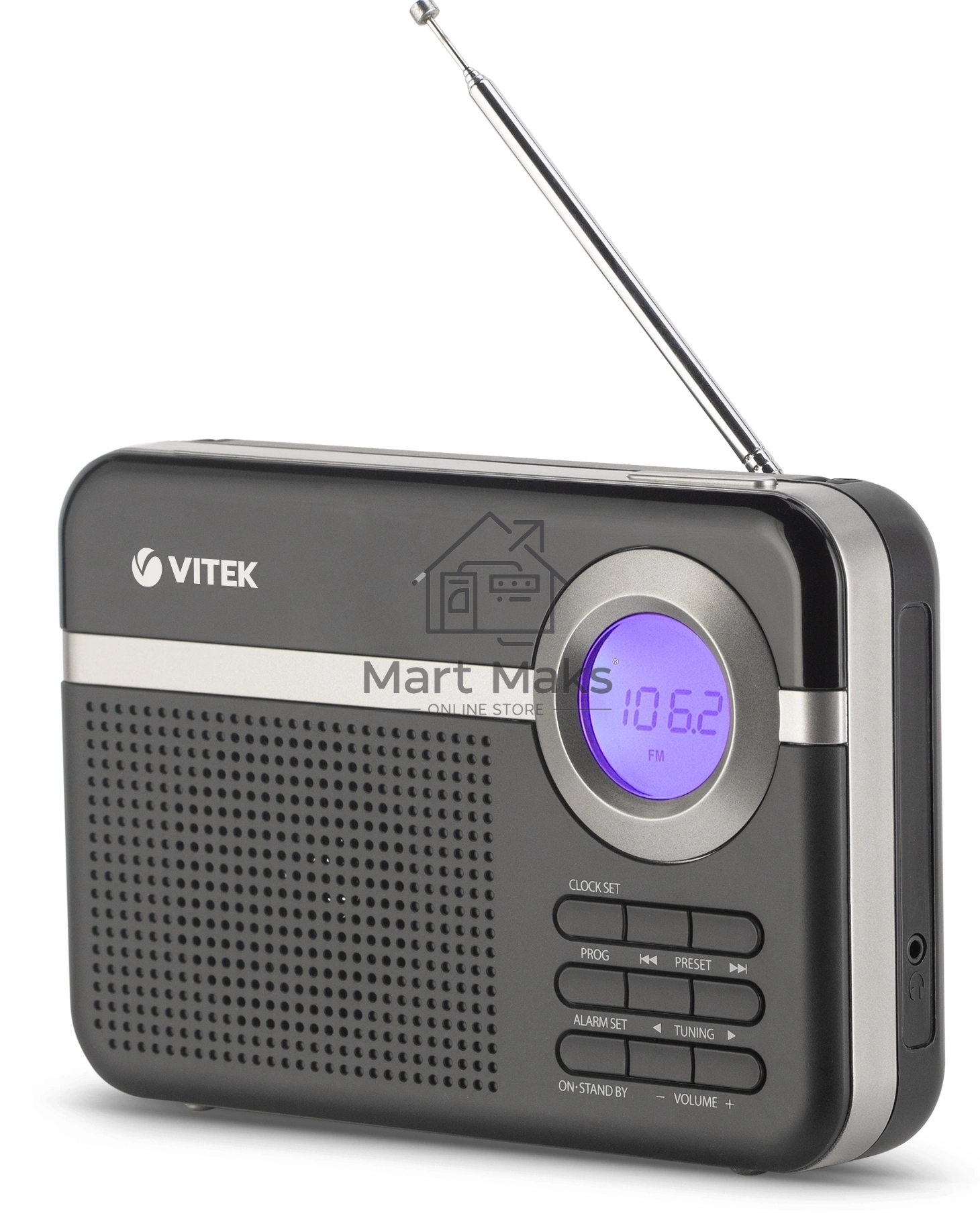 Радиоприемник Vitek VT-3592 (BK) Тип батареек UM-2/С. Выходная мощность 1 вт.
