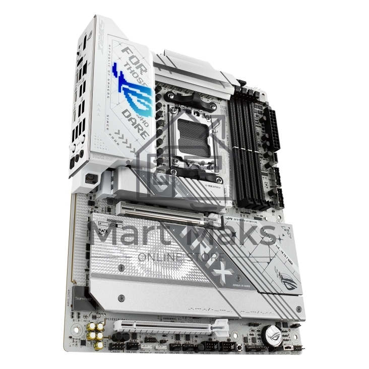 Материнская плата ASUS ROG STRIX X870-A GAMING WIFI, AM5, AMD X870, 4xDDR5, 2xSATA, 4xM.2, 1xPCI-E 4.0 x4, 1xPCI-E 5.0 x16, 1xHDMI, 1xDP, 1x 2.5Gb LAN, 4xUSB-A 3.2 Gen 1, 5xUSB-A 3.2 Gen 2, 1xUSB-C 3.2 Gen 2, 2xUSB4, 2x3.5 мм, 7.1, ATX