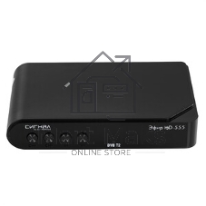 Ресивер эфирный цифровой DVB-T2 HD HD-555 пластик, дисплей, Эфир