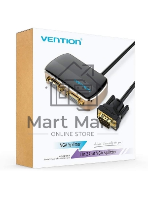 Разветвитель-сплиттер Vention VGA 15M/2x15F на 2 монитора