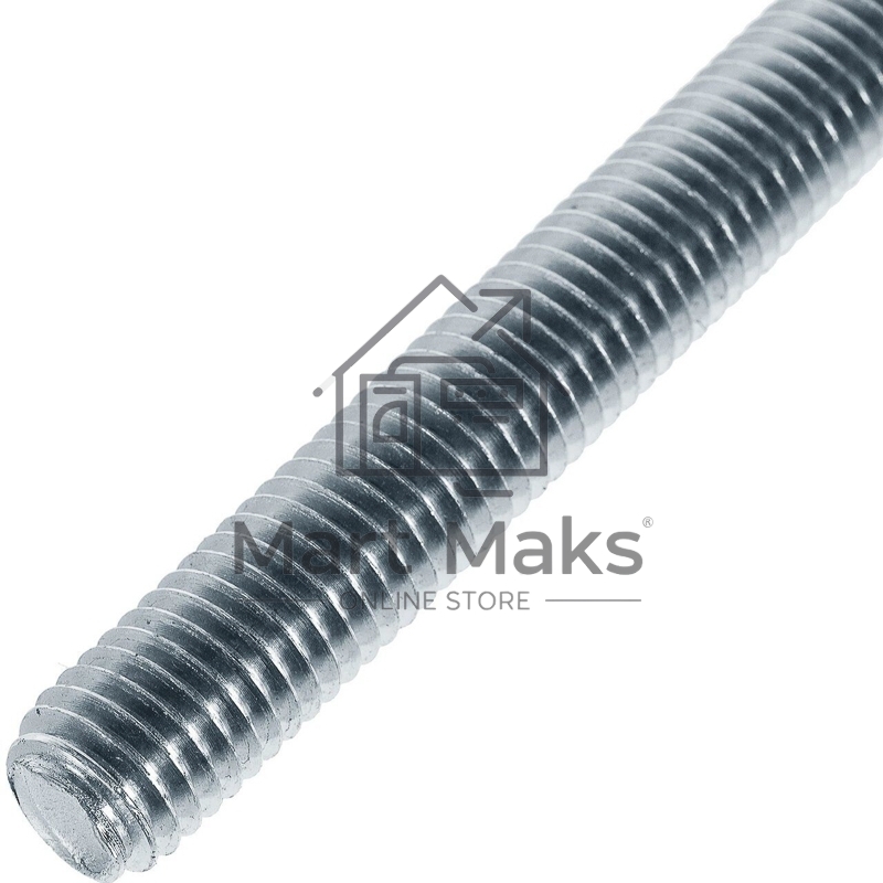 Шпилька резьбовая KRANZ DIN 975, M8х1000, короб (10 шт./уп.)
