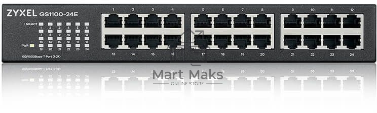 Коммутатор Zyxel GS1100-24E-EU0103F 24G неуправляемый