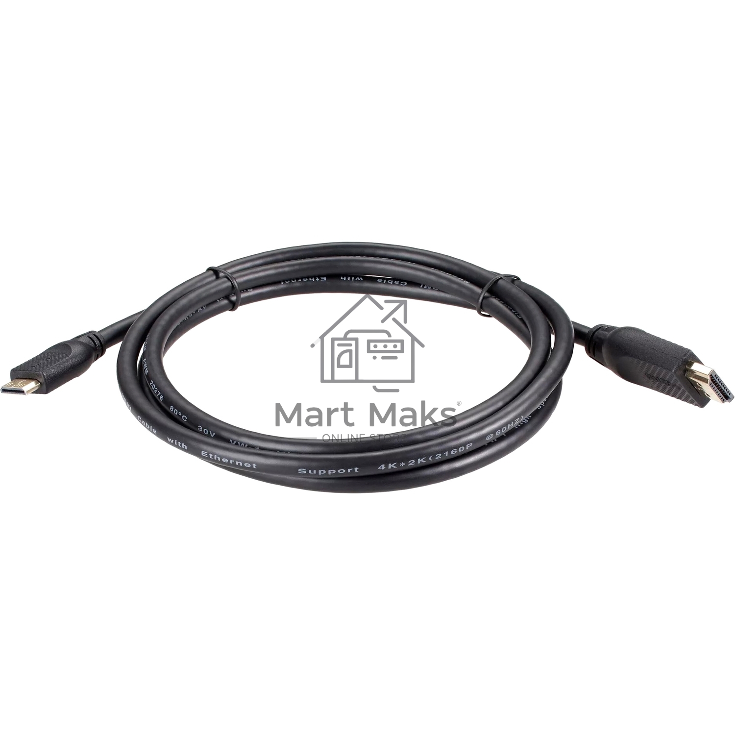Кабель HDMI-19M --MiniHDMI-19M ver 2.0 1.8m VCOM <CG583-1.8M>