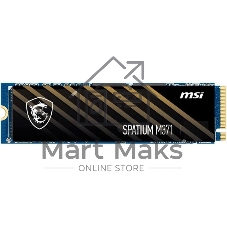 Накопитель SSD MSI Spatium M371, 1ТБ, M.2 2280, PCIe 3.0 x4, NVMe, M.2