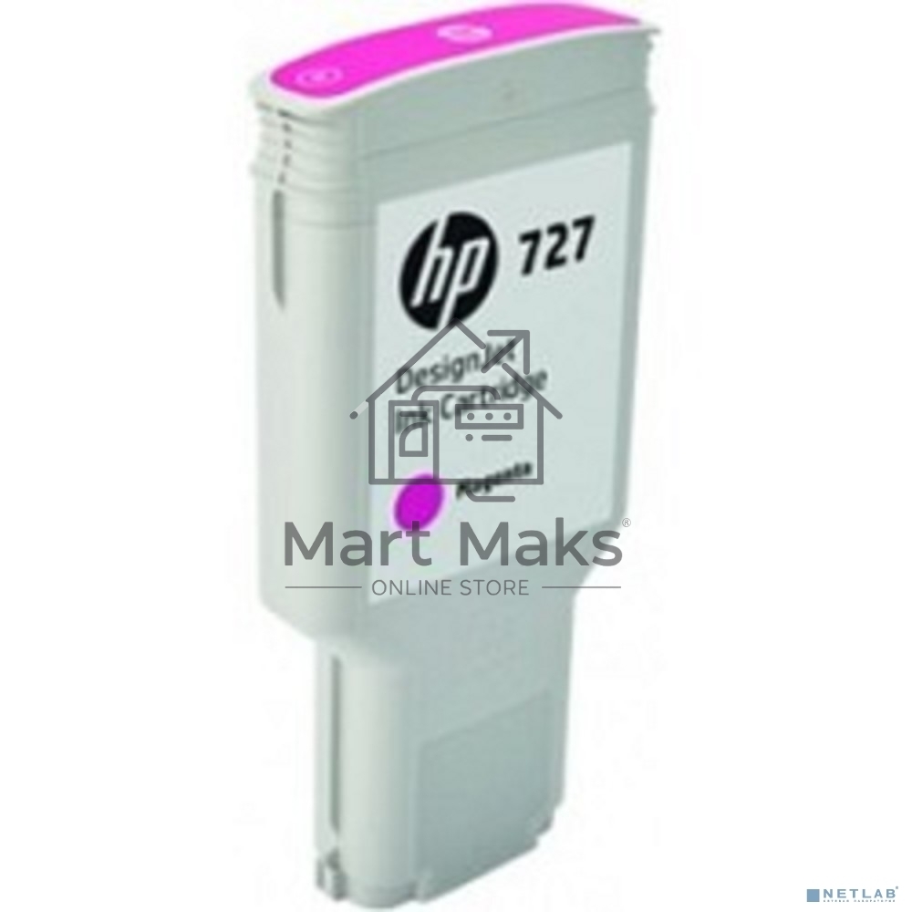 Картридж струйный HP 727 F9J77A пурпурный для HP DJ T1500/T1530/T2500/T2530/T920/T930 (300мл)