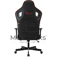 Кресло игровое A4Tech Bloody GC-840 черный, сиденье черный, эко.кожа, с подголов. крестов. металл черный, пластик черный