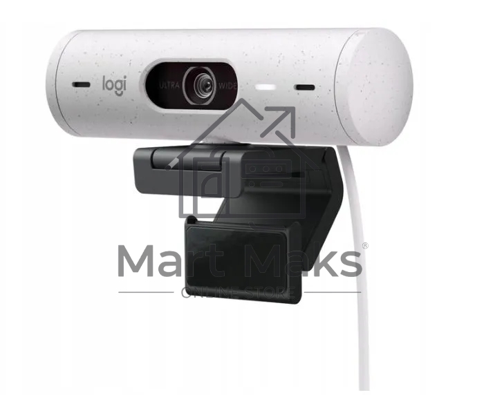 Вeб-камера Logitech Webcam BRIO 500 HD, off-белый 960-001428