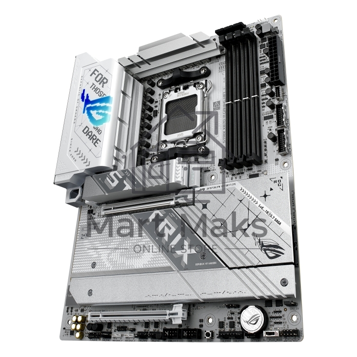 Материнская плата ASUS ROG STRIX X870-A GAMING WIFI, AM5, AMD X870, 4xDDR5, 2xSATA, 4xM.2, 1xPCI-E 4.0 x4, 1xPCI-E 5.0 x16, 1xHDMI, 1xDP, 1x 2.5Gb LAN, 4xUSB-A 3.2 Gen 1, 5xUSB-A 3.2 Gen 2, 1xUSB-C 3.2 Gen 2, 2xUSB4, 2x3.5 мм, 7.1, ATX