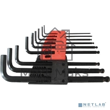 Ключи шестигранные FIT IT средние с шаром, 1,5 - 10 мм 9 шт. CrV 64195