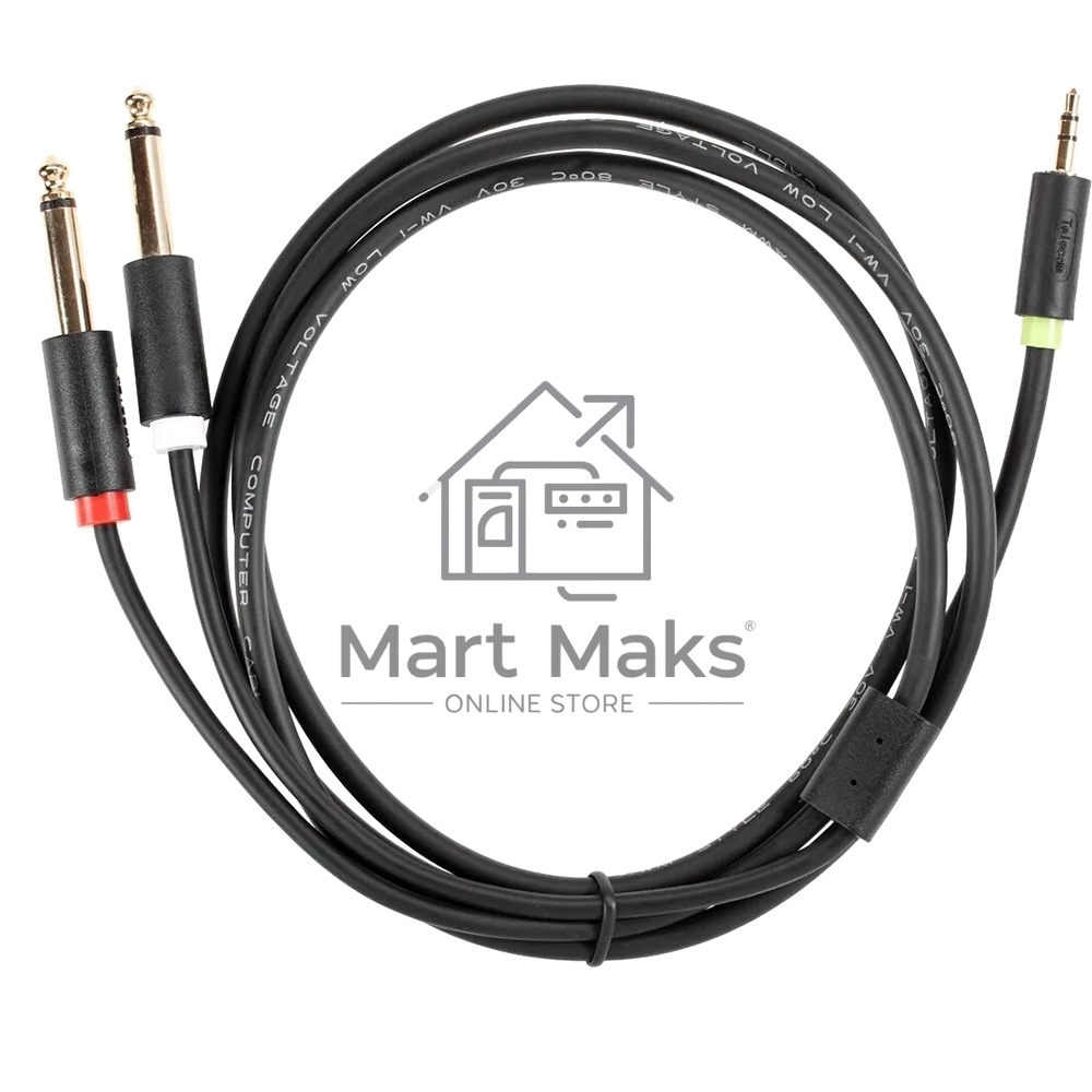 Кабель-адаптер 3.5ST(M)/2X6.35 ST(M), 1.5м, Telecom PRO <TAV6168-1.5M>