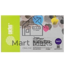 Картридж струйный Cactus CS-EPT6037 (T6037) серый пигментный (220 мл) для Epson Stylus PRO 7880/9880