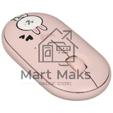 Мышь беспроводная Logitech Pebble M350 розовый, 1000 dpi, радиоканал, Bluetooth, USB, кнопки - 3