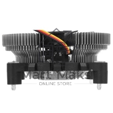 Кулер для процессора Crown CM-80 v2 серебристый/черный, 75 мм, алюминий, 2200 об/мин, 22 дБ, 3 pin, 65 Вт, 42 мм