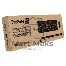 Комплект клавиатура+мышь ExeGate Professional Standard Combo MK170 проводной, USB, 1200 DPI, чёрный