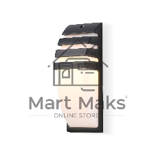 Уличный настенный архитектурный светильник ST5202 BK черный IP54 E27 max 40W 331*112*35